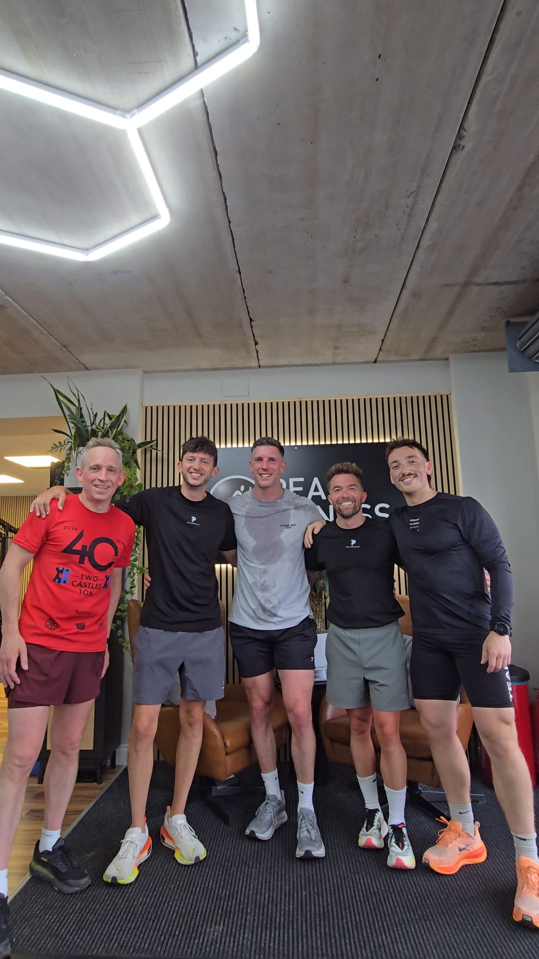 Peak Fitness Run Club community out on a group run in Warwick